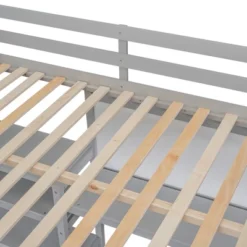 Wooden Loft Bed With Shelves, Desk And Writing Board - ModernLuxe -ModernLuxe GUEST dff27005 5968 4db9 b808 0e63525de450