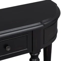 Retro Circular Curved Design Wooden Console Table With Open Style Shelf And Two Top Drawers-ModernLuxe 27 Retro Circular Curved Design Wooden Console Table With Open Style Shelf And Two Top Drawers-ModernLuxe -ModernLuxe GUEST e079dc2c ac96 4c2e 9b3c b9400b50a680