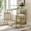 Modernluxe 3-piece Dining Set With Faux Marble Countertop And Bar Stools-Modern 1 Modernluxe 3-piece Dining Set With Faux Marble Countertop And Bar Stools-Modern -ModernLuxe GUEST e0c7ff3b c8a7 462e a056 edd9b889793b