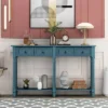 Rectangular Console Table With Drawers And Long Shelf-ModernLuxe -ModernLuxe GUEST e1038067 4219 43d5 87dc 68821e312bc3