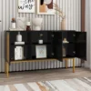 Sideboard With Faux Rattan Door And Metal Legs - ModernLuxe -ModernLuxe GUEST e10aeff3 f4f2 42b9 9581 5ac58356e530