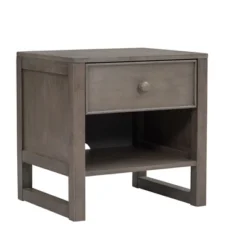 Wooden Nightstand With A Drawer And An Open Storage - ModernLuxe -ModernLuxe GUEST e18d8ccd b595 427d 884c 184173119848
