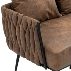 Modern Accent Metal Frame Tufted Sofa With Arms - ModernLuxe 19 Modern Accent Metal Frame Tufted Sofa With Arms - ModernLuxe -ModernLuxe GUEST e1b4cb6d a1cb 4a53 83dc 607477dec437