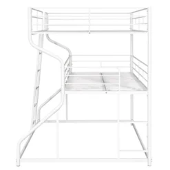 Full XL Over Twin XL Over Queen Size Metal Triple Bunk Bed With Ladder-ModernLuxe -ModernLuxe GUEST e1fa814b 7599 40ce bd40 b89d0e5bbd2e