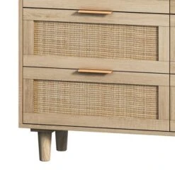 43.31" 6-Drawer Rattan Storage Cabinet For Living Room And Bedroom - ModernLuxe -ModernLuxe GUEST e2427aae ac4f 4b29 be5e d6800723871f