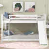 Wood Bunk Bed With Convertible Slide And Ladder-ModernLuxe -ModernLuxe GUEST e2c984f4 afa7 4e99 9606 cf9178dc2e98
