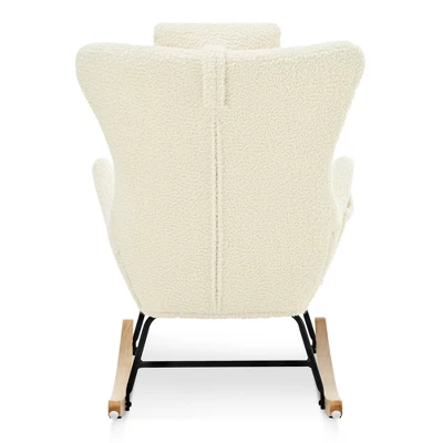 Teddy Tufted Rocking Chair With Rubber Legs - ModernLuxe 13 Teddy Tufted Rocking Chair With Rubber Legs - ModernLuxe - Image 11