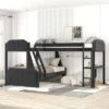 L-Shaped Twin Over Full Bunk Bed And Twin Loft Bed With Desk-ModernLuxe -ModernLuxe GUEST e39e2231 8fd4 453d 8445 ea2df2a710a5