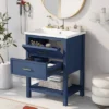 24" Bathroom Vanity With Top Sink And 2 Drawers, Blue - ModernLuxe -ModernLuxe GUEST e431c91a e78e 4c8f be39 752b7eaa7386