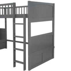 Twin Over Twin Bunk Bed With Twin Size Loft Bed With 2 Drawers - ModernLuxe -ModernLuxe GUEST e5350fb7 c53f 42ec b7e9 7a631b590520