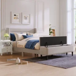 Queen Size Upholstered Wood Storage Platform Bed Frame With Storage Ottoman Bench-ModernLuxe -ModernLuxe GUEST e5e8285a aecc 4e91 94ca d8b2a3aa648f