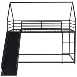Twin Over Twin House Bunk Bed With Ladder And Slide - ModernLuxe -ModernLuxe GUEST e5f975c0 a554 425f a79a 4aa2ae17c38c