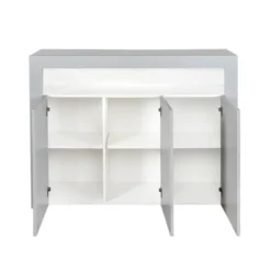 Modern Wooden Sideboard With LED Lights And 3 Doors For Living Room, Kitchen Or Hallway - ModernLuxe -ModernLuxe GUEST e727ab20 dd13 4b0f bc0d b924e409115f