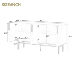 Modern Sideboard, Buffet Cabinet With Metal Handles & Legs-ModernLuxe 17 Modern Sideboard, Buffet Cabinet With Metal Handles & Legs-ModernLuxe -ModernLuxe GUEST e8bd528d c4c1 4d11 832e f74651b5be2b