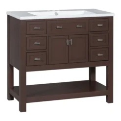 36" Contemporary Bathroom Vanity With Top Sink, 2 Soft Close Doors, And 6 Drawers - ModernLuxe -ModernLuxe GUEST e8fc81b3 f5e6 4bb1 b2a1 55de6d10dd8b
