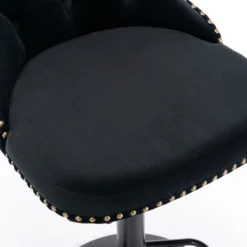 Set Of 2 Modern Velvet Upholstered Tufted Swivel Barstools With Nailhead Trim And Adjustable Seat Height-ModernLuxe -ModernLuxe GUEST e9127e6e e481 4994 b1fc 01808ca7093d
