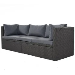 Outdoor Patio Rectangle Rattan Daybed With Retractable Canopy, Cushions And Lifting Table-ModernLuxe -ModernLuxe GUEST ea5fce30 ffb5 40a6 960f 548e8232b662