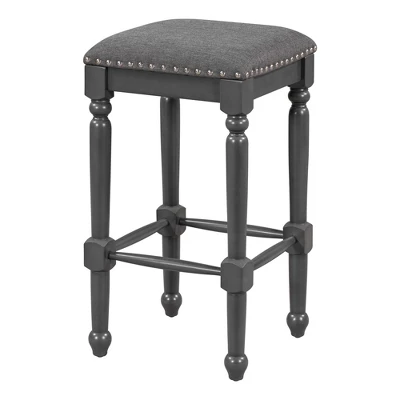 5 PCS Counter Height Wood Dining Table Set, Console Table With Trestle Legs And 4 Stools-ModernLuxe 13 5 PCS Counter Height Wood Dining Table Set, Console Table With Trestle Legs And 4 Stools-ModernLuxe - Image 11