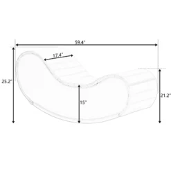 Modern Faux Leather Curved Rocking Chaise Lounge - ModernLuxe -ModernLuxe GUEST ebfce157 2904 4888 b82d d99331616e68