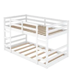 Twin Over Twin Bunk Bed With Ladder-ModernLuxe -ModernLuxe GUEST edbe5f65 d6fb 4632 bd7e 232e3232e60d