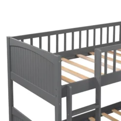 Twin Over Twin Bunk Bed With Twin Size Loft Bed With 2 Drawers - ModernLuxe -ModernLuxe GUEST ee3f3430 c6e4 4d70 ac69 6d8eedd54711