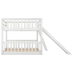 Wood Bunk Bed With Convertible Slide And Ladder-ModernLuxe -ModernLuxe GUEST ef61deed 78c4 4be3 a297 e60688d41b95