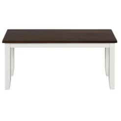 Modern 6-Piece Dining Table Set With Waterproof Coat Ivory And Cherry-ModernLuxe -ModernLuxe GUEST f0e461c2 ce9e 4305 b0fa 70440f83f1e6