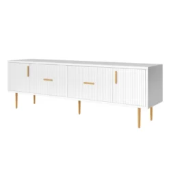 Modern TV Stand For TVs Up To 75'' With 5 Champagne Legs-ModernLuxe -ModernLuxe GUEST f1d7c487 5fa1 453a a523 66ca144c4035