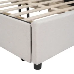 Queen/Full Size Upholstered Platform Bed With Classic Headboard And 4 Drawers-ModernLuxe 18 Queen/Full Size Upholstered Platform Bed With Classic Headboard And 4 Drawers-ModernLuxe -ModernLuxe GUEST f71b75dd 2ad8 4551 81ae 093b57f8cf73