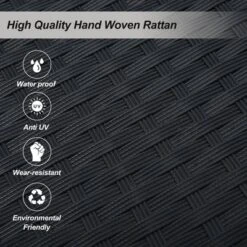 51.9" 2-Person Hanging Rattan Woven Swing Seat - ModernLuxe -ModernLuxe GUEST f72ac539 01a2 4914 b043 c4fa03547330