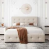 Upholstered Queen Size Platform Bed With Classic Headboard And 4 Drawers-ModernLuxe -ModernLuxe GUEST f73397f0 7b44 4985 b25e 592bfeeb195f