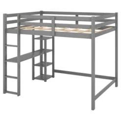 Full Size Loft Bed With Built-in Desk And Shelves - ModernLuxe -ModernLuxe GUEST f75c9f25 98f5 4210 81cd 24bc5d433964