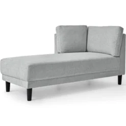 65" Mid-Century Upholstered Fabric Corner Chaise Lounge Chair-ModernLuxe -ModernLuxe GUEST f821104b 9aba 4293 8b57 fdbcb7244045