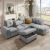 108" Reversible L-Shape Sectional Sofa Couch With Storage Ottoman-ModernLuxe 1 108" Reversible L-Shape Sectional Sofa Couch With Storage Ottoman-ModernLuxe -ModernLuxe GUEST f8aa75d1 b56f 4658 8399 800b638561cd