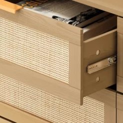 43.31" 6-Drawer Rattan Dresser For Living Room And Bedroom - ModernLuxe -ModernLuxe GUEST f9cd6e25 eed0 4d7a 8a11 5c3251963523