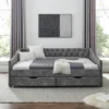 Twin/Full Size Daybed, Upholstered Tufted Sofa Bed With Drawers-ModernLuxe -ModernLuxe GUEST fbcecf0b 88b5 4a0d 9392 d41f52174a03