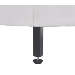 Upholstered Faux Leather Platform Bed With LED Light Bed Frame With Slatted-ModernLuxe -ModernLuxe GUEST fc029d63 e1f2 4eb3 bcfa deaffb06a122