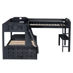 L-Shaped Twin Over Full Bunk Bed And Twin Loft Bed With Desk-ModernLuxe 13 L-Shaped Twin Over Full Bunk Bed And Twin Loft Bed With Desk-ModernLuxe -ModernLuxe GUEST fd54348d 1f63 41f1 ac90 e01176b92b72