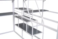 Double Twin Over Twin Size Metal Bunk Bed With Desk, Shelves And Storage Staircase-ModernLuxe -ModernLuxe GUEST fe85b178 ccdd 4e5f bd39 9035b87fd7fd