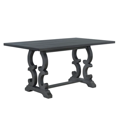 6 PCS Retro Dining Set With Unique-designed Table And Upholstered Chair-ModernLuxe 10 6 PCS Retro Dining Set With Unique-designed Table And Upholstered Chair-ModernLuxe - Image 8